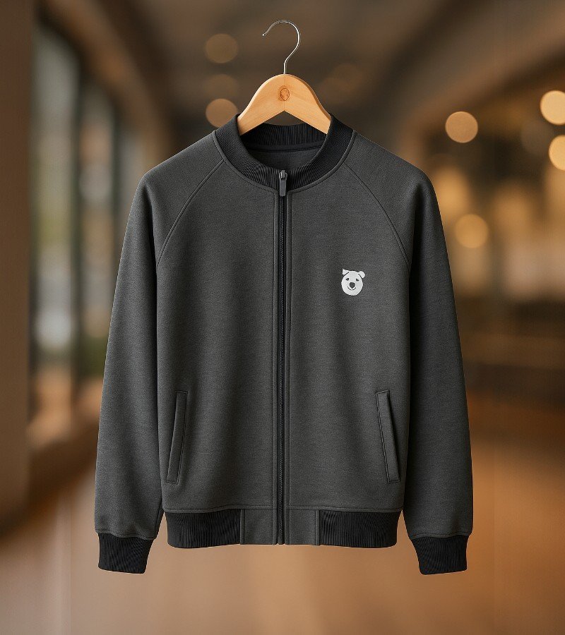 Zipper fleece jacket image 1
