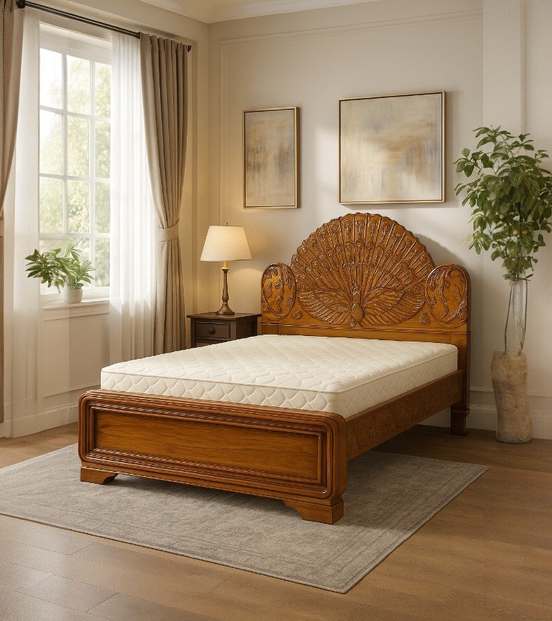 Peacock 0.2 Teakwood Cot image 1