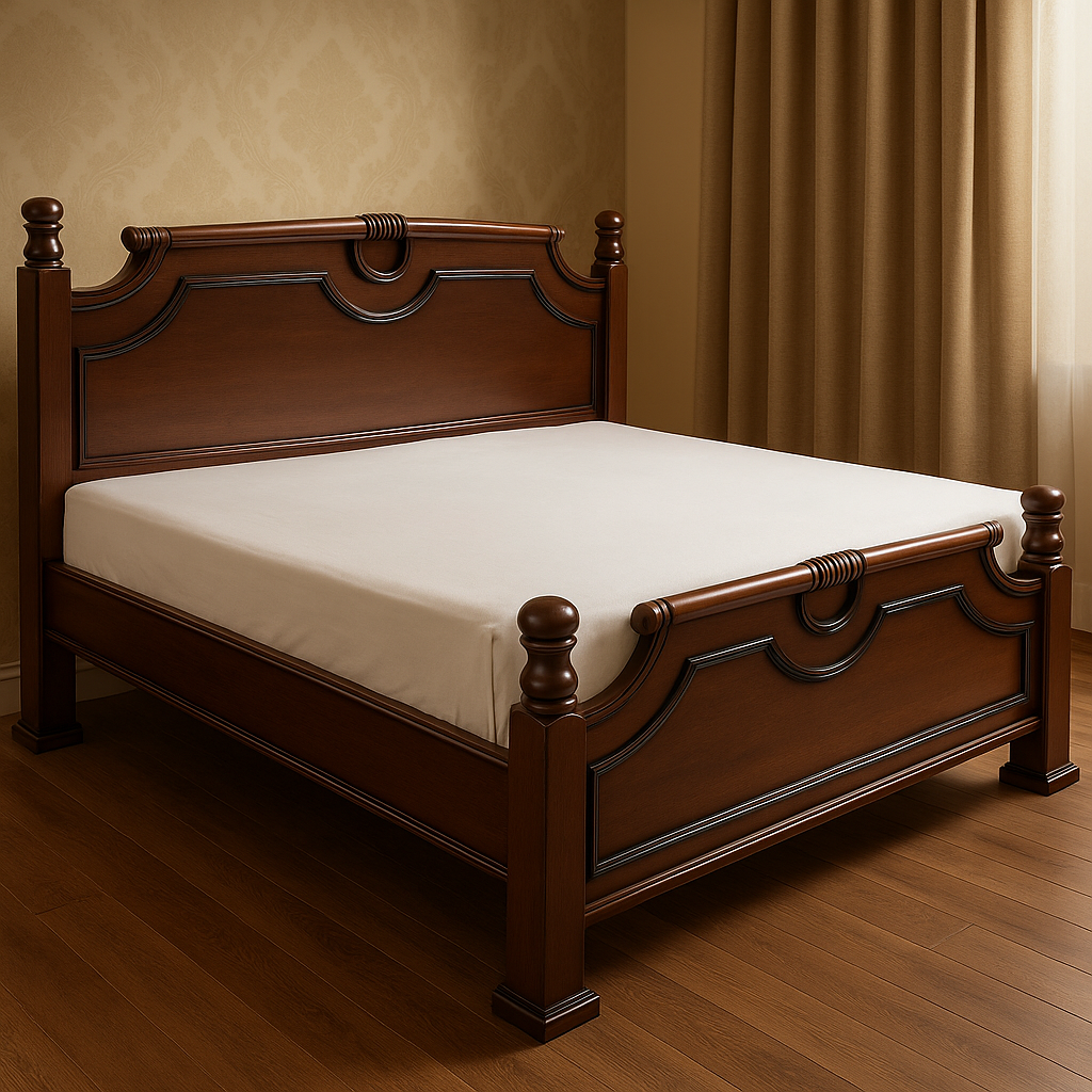 Teak wood Cot image 1