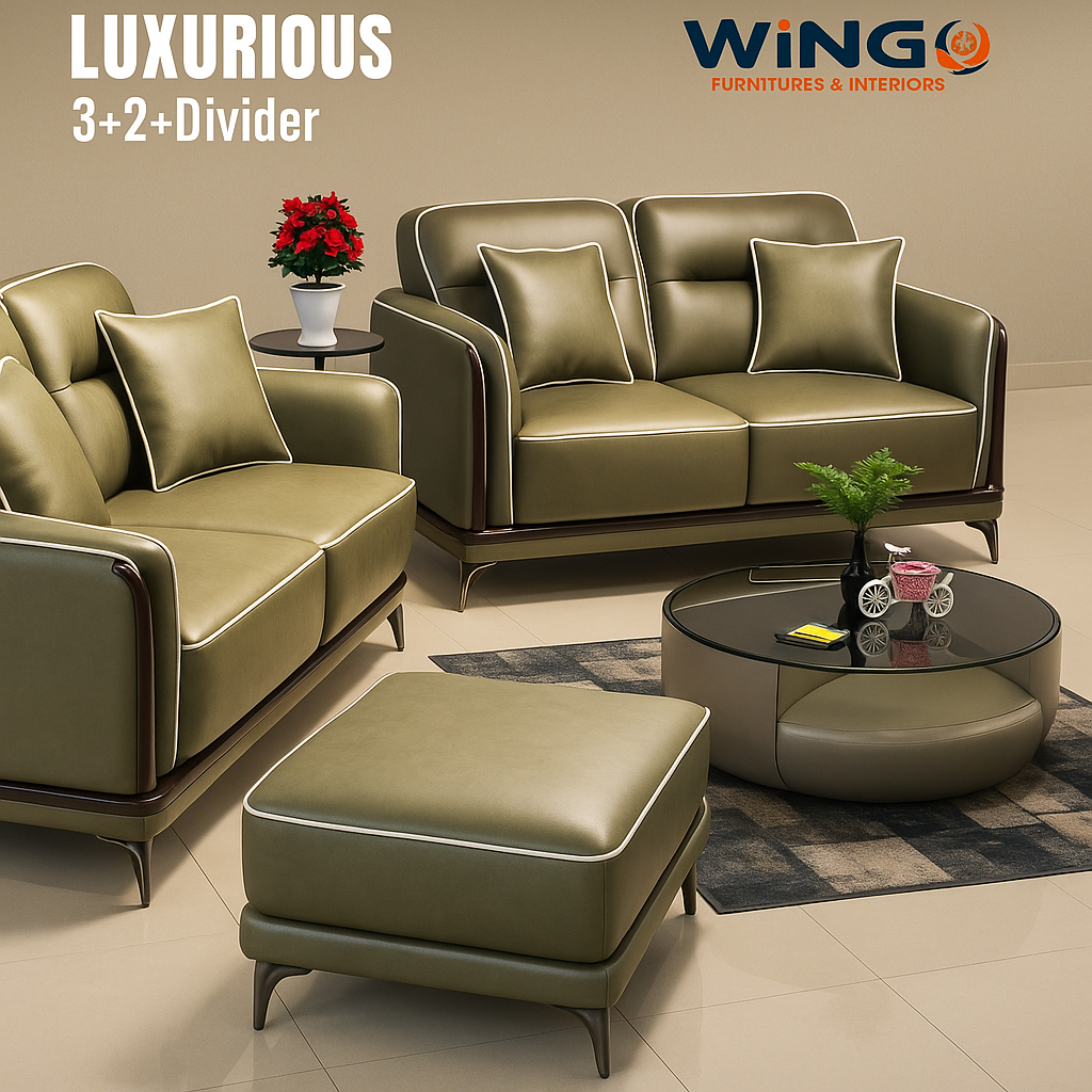 3+2+1 divider luxurious sofa set image 1