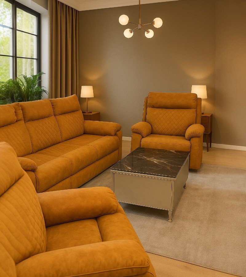 Three-seater sofa and a Single-Seater Recliner image 1