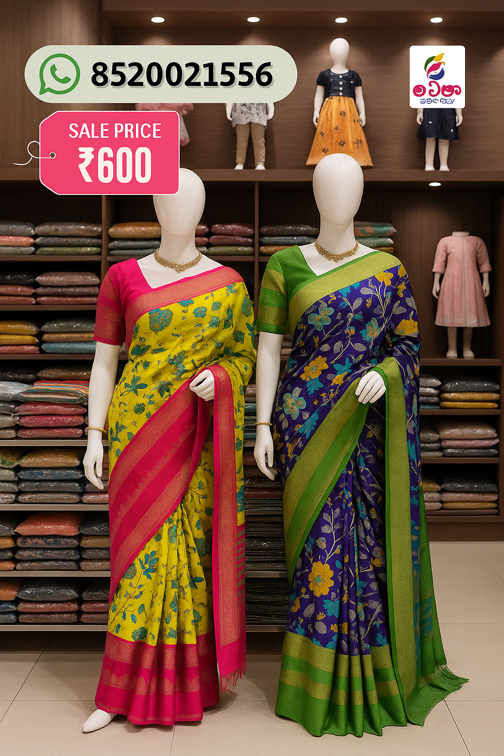 Parrot Silk Saree Collection image 1