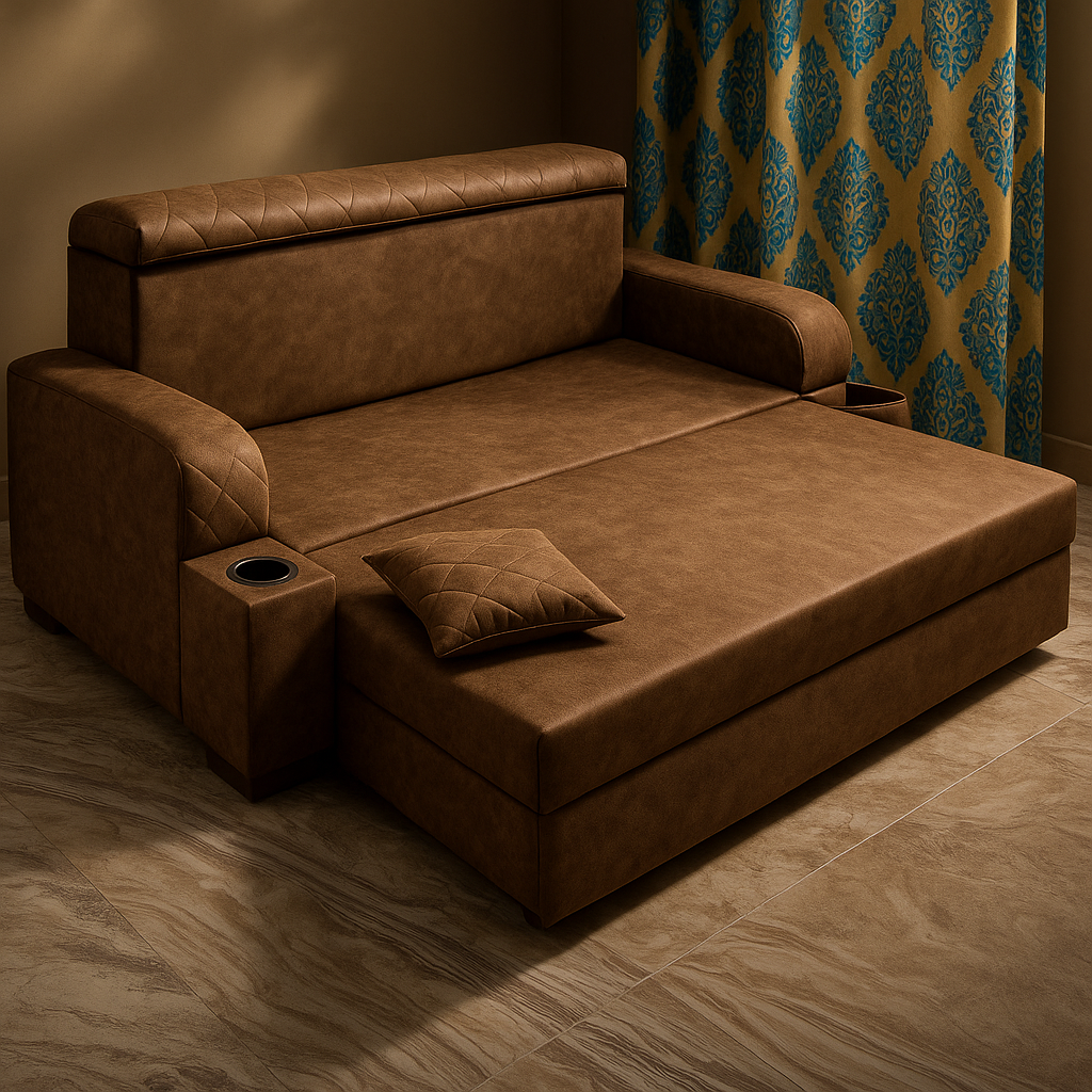 3Fols Sofa Cum Bed image 1