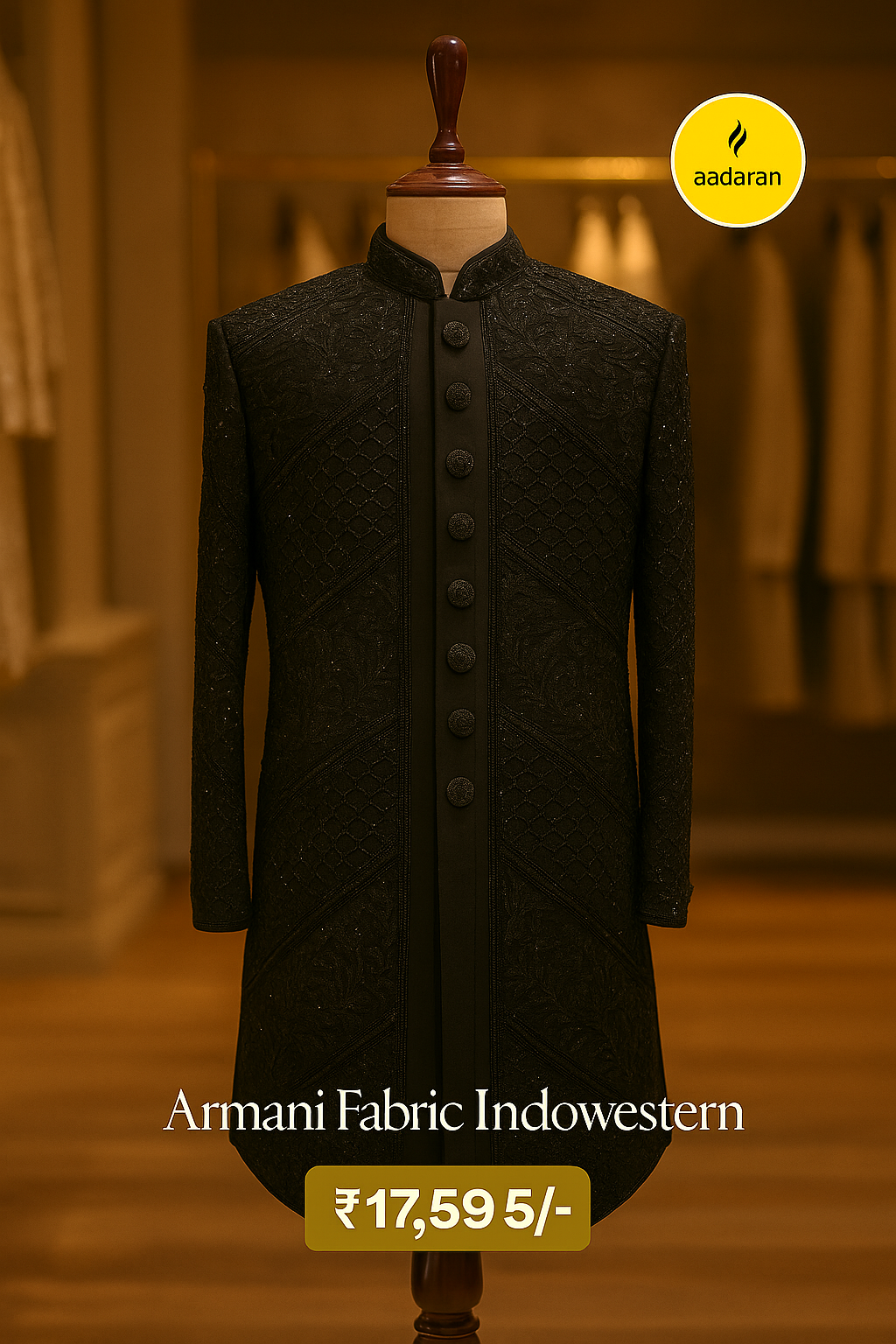 Amrani fabric Indo western suit image 1