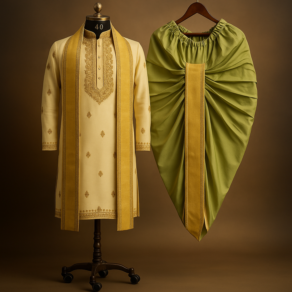 Green Dothi Pajama image 1