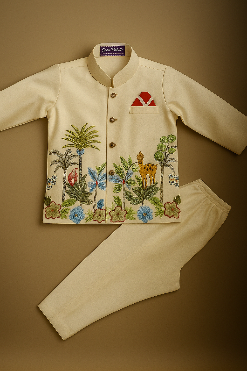 Cream Lalchipajama image 1