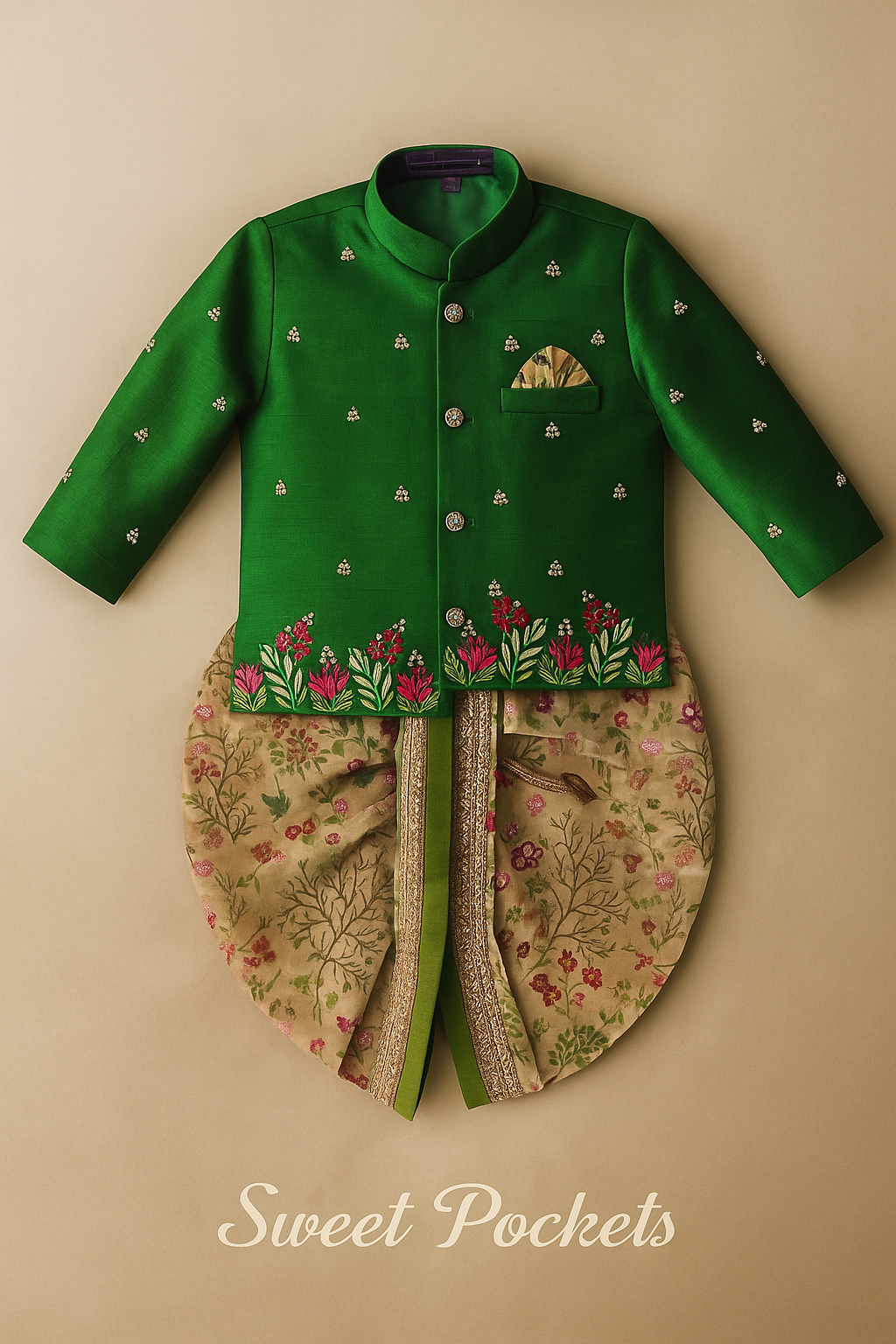 Parrot Green Dothi image 1