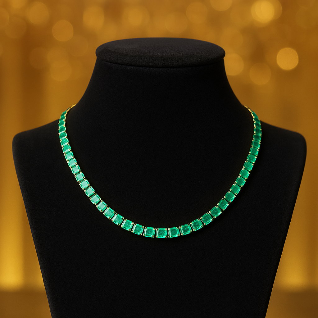 Ethiopian Emerald Necklace image 1