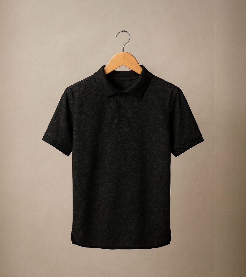 Short-Sleeved Polo Shirt with a Collared Neckline image 3