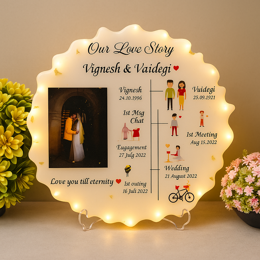 Love story resin frame image 1