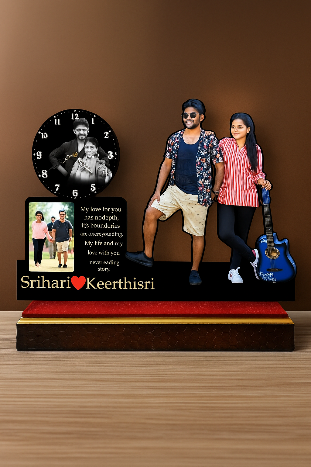 Table top customized clock.. image 1