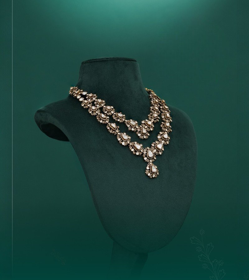 Polki Bridal Jewellery Set image 3