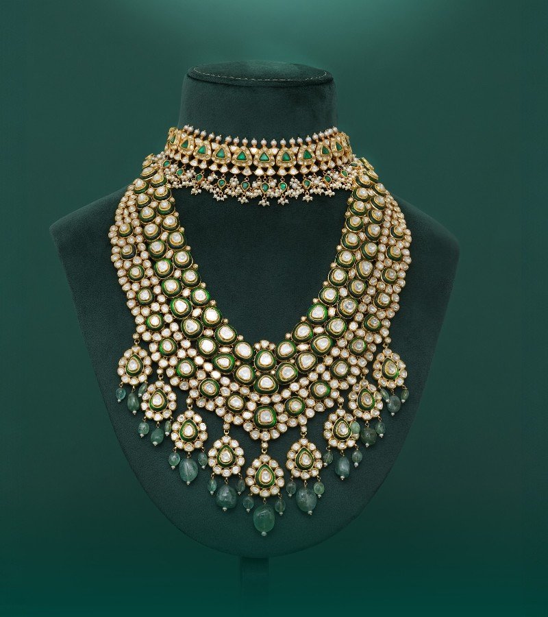 Polki Bridal Jewellery Set image 4