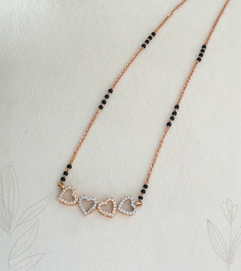 Diamond Black Beads Mangalsutra image 3
