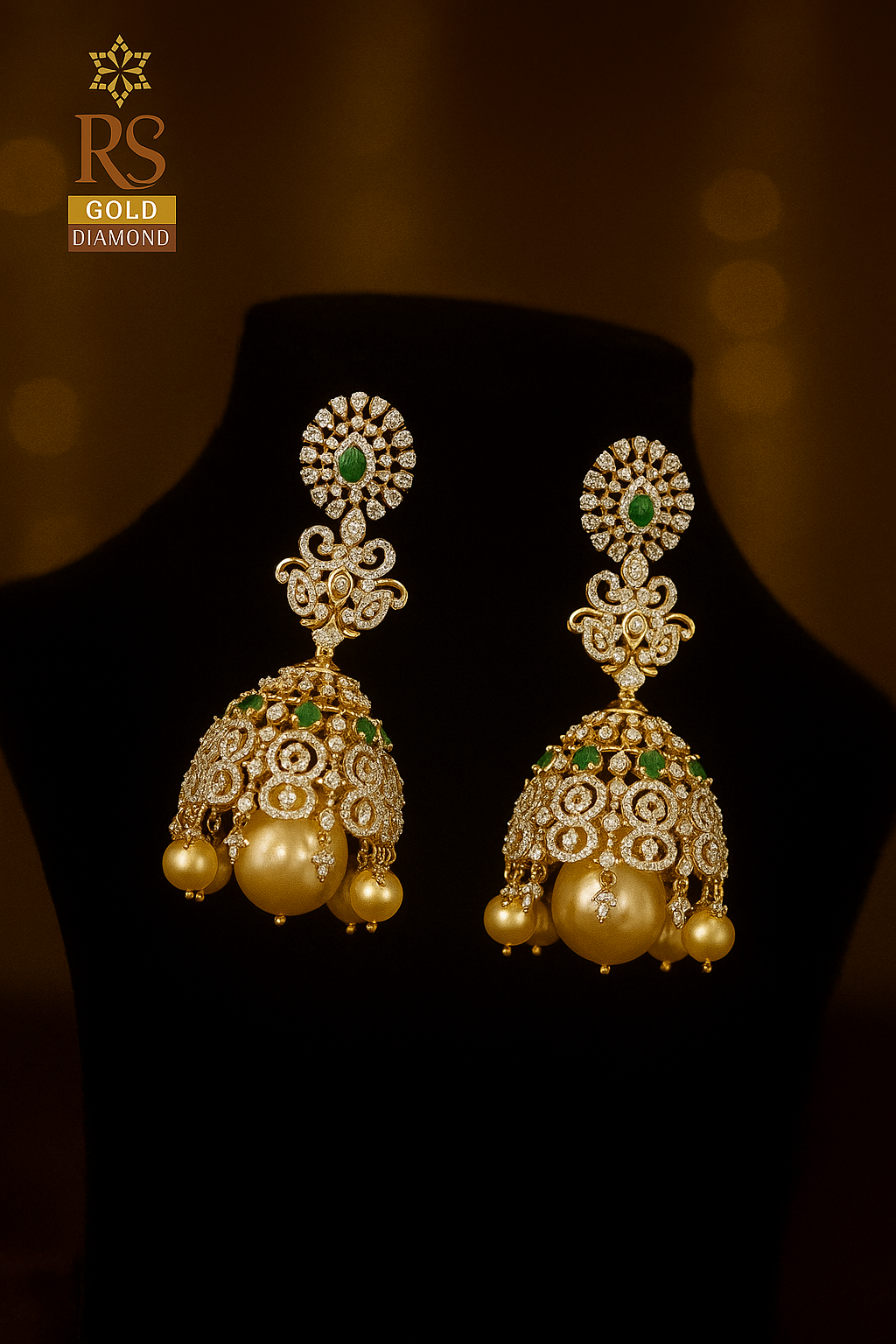 Diamond jhumka image 1