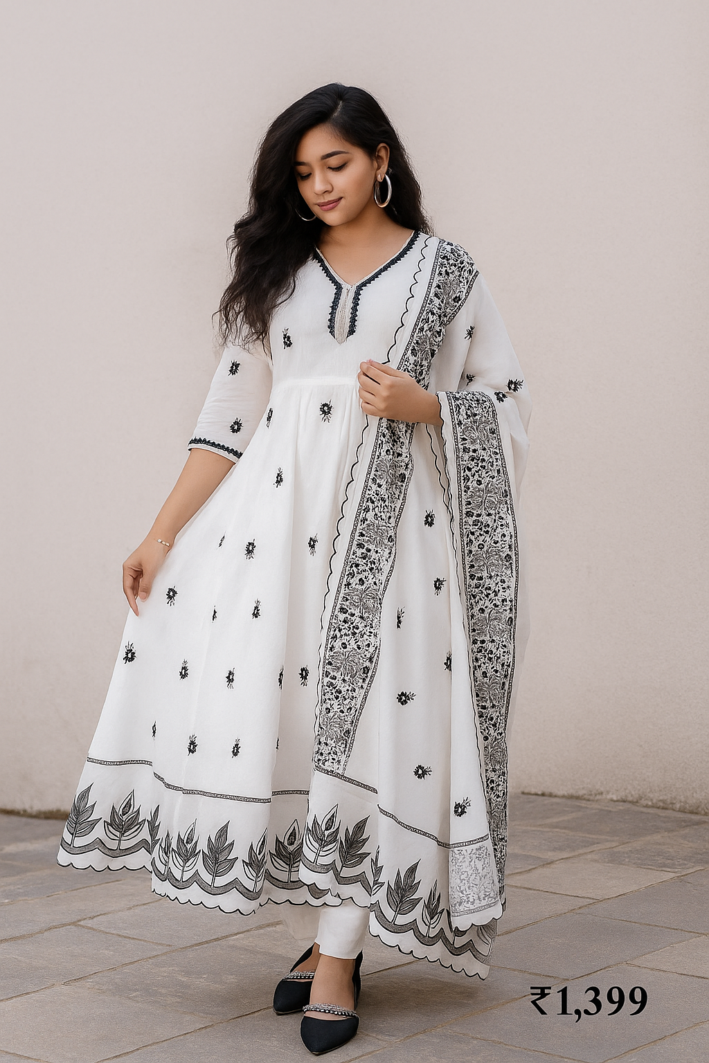 Mal Cotton White Dress image 1