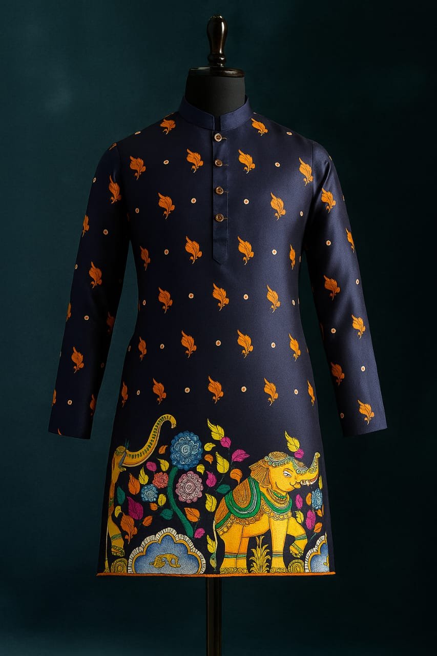 Ganesh Print Kurta image 1