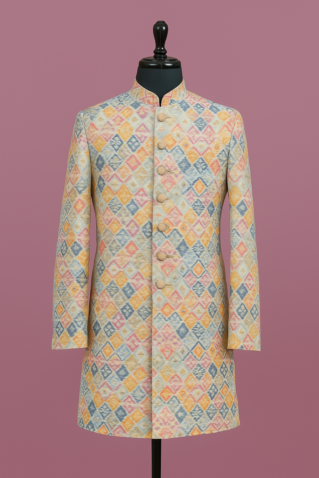 Multi colour kurta Fabric image 1