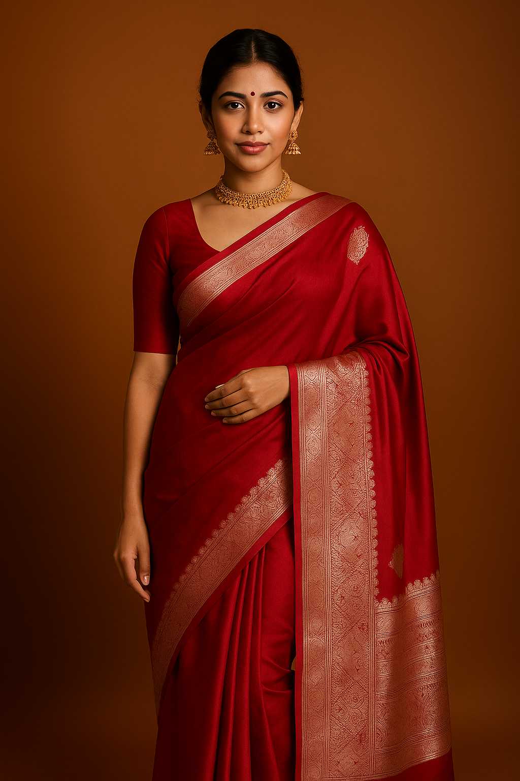 Tussar Chanderi Saree image 1