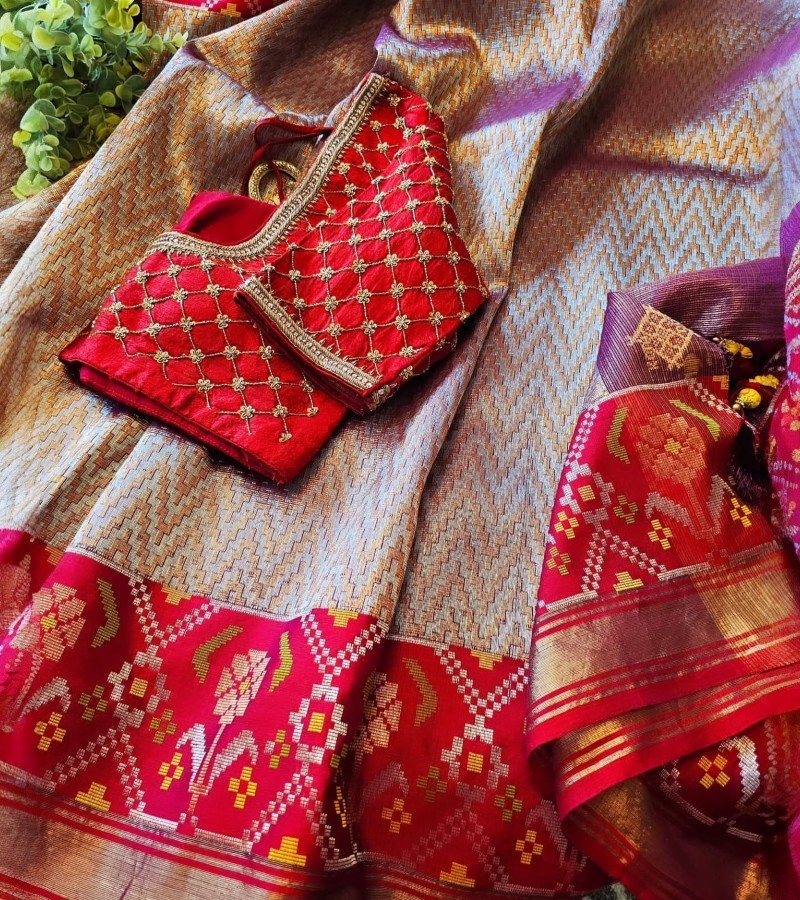 Jamavar Zari Kota Tissue image 3