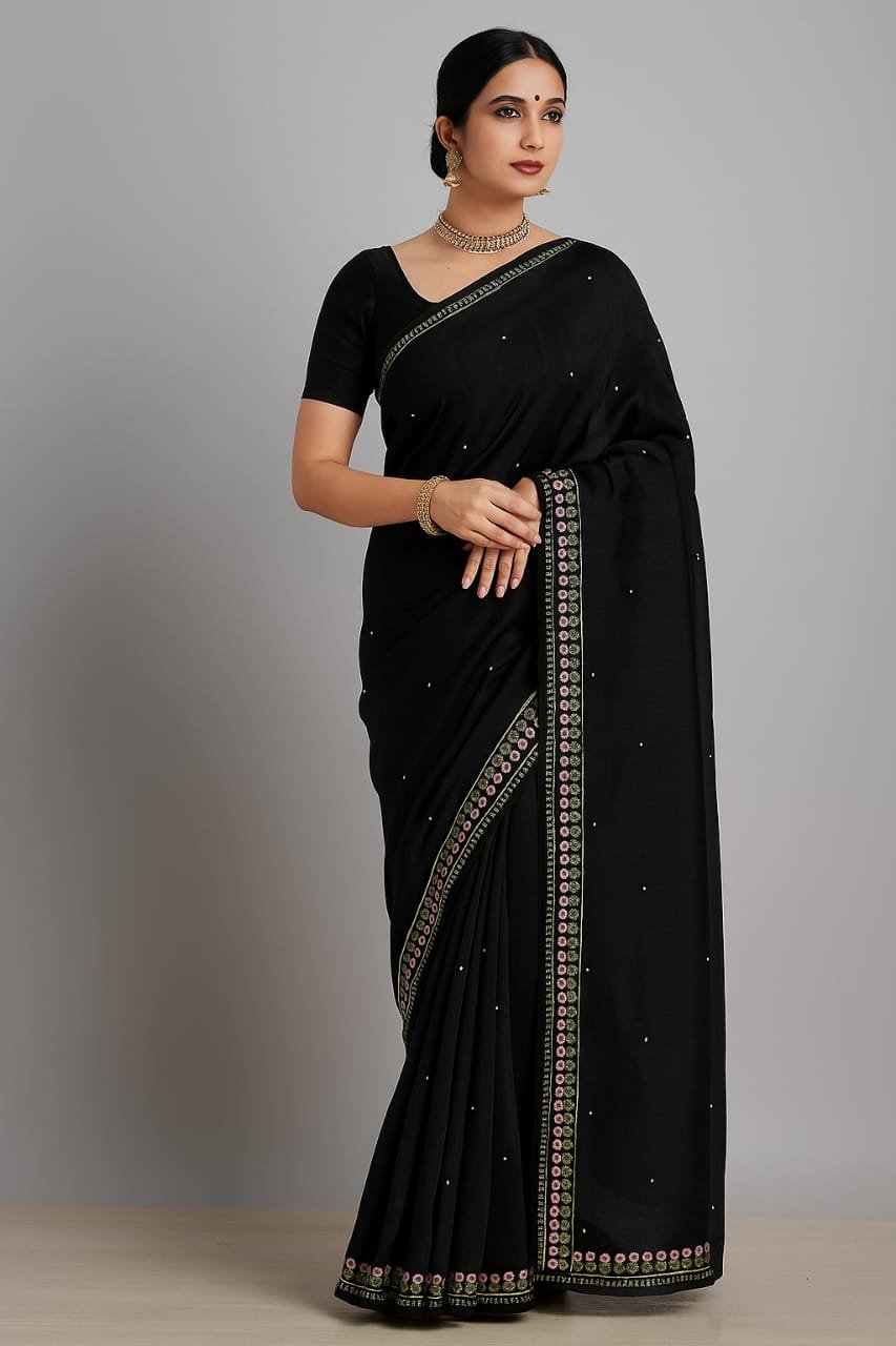 Bhagalpur Tussar Jute Saree image 1