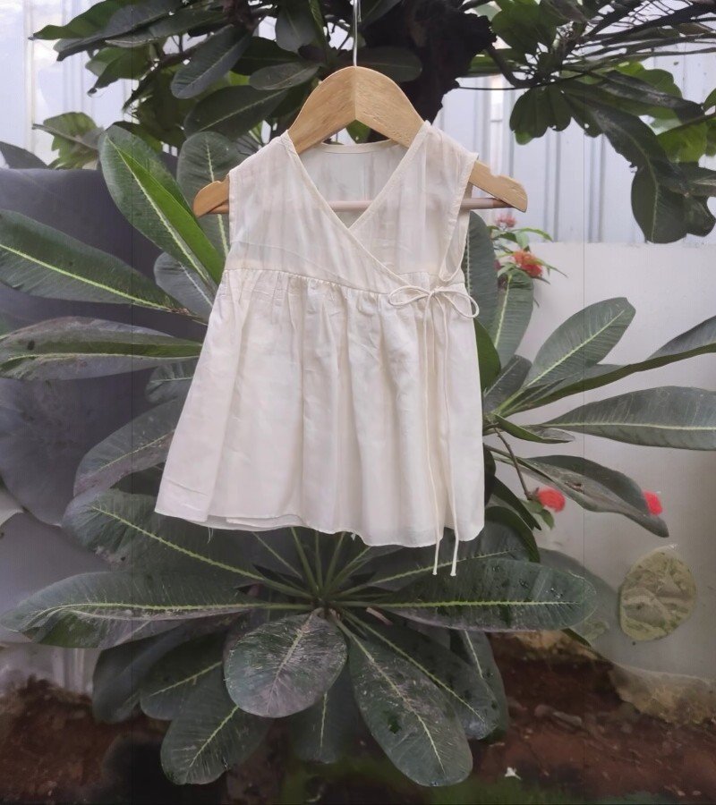 Wrap-Style Ivory Frock image 2