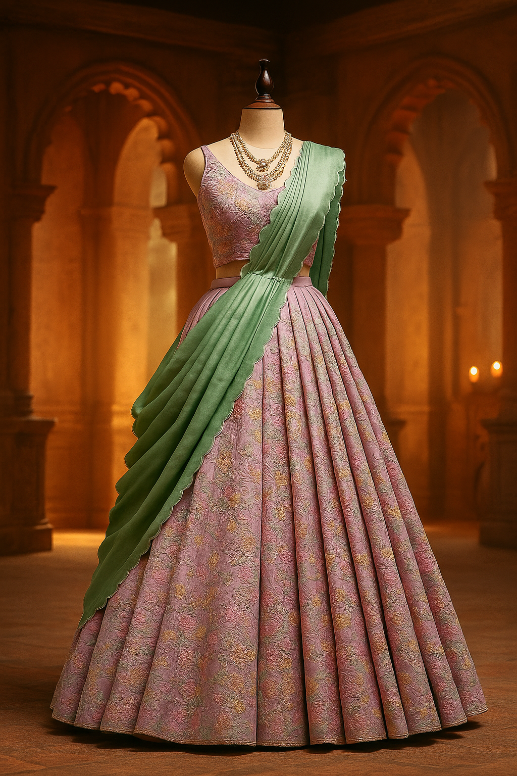 Lavender Lehenga image 1