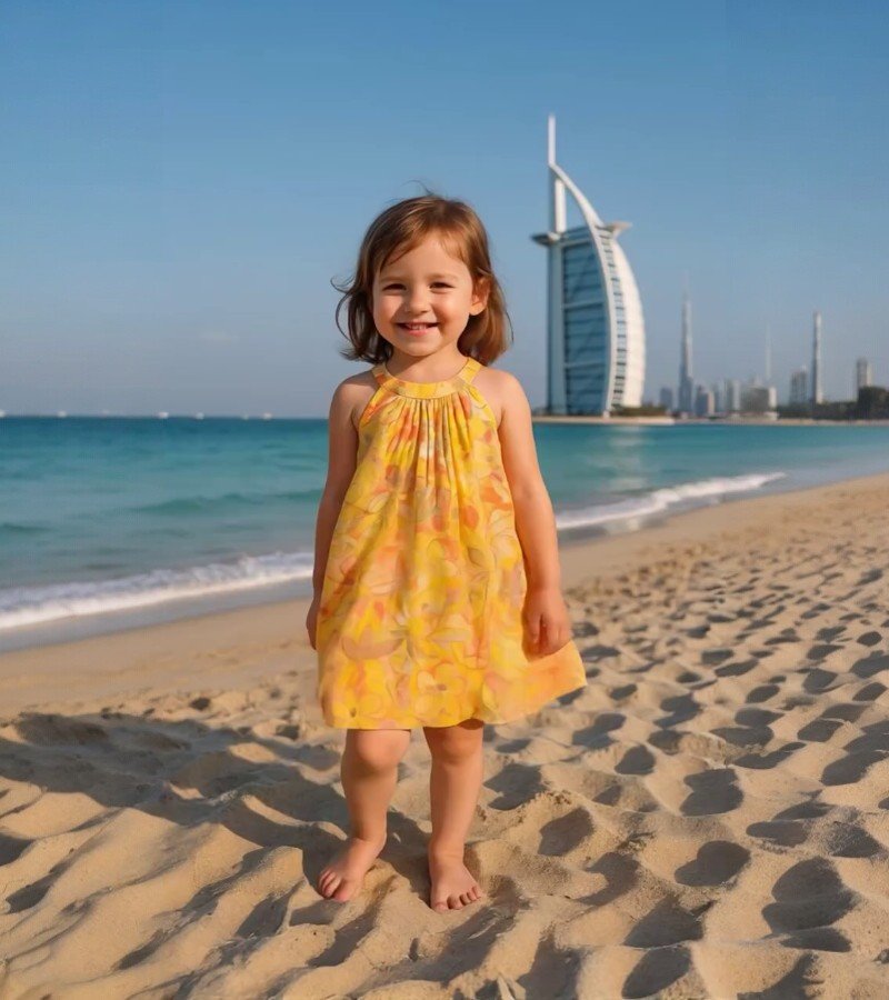 Flowy Halter-Neck Floral Dress image 3