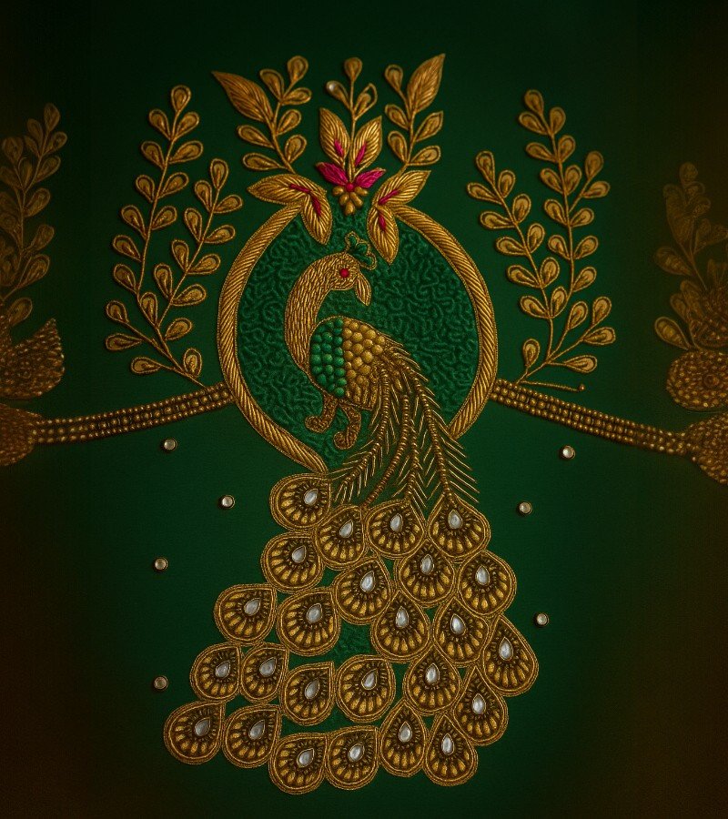 Jardoji and Thread Maggamwork Blouse image 1