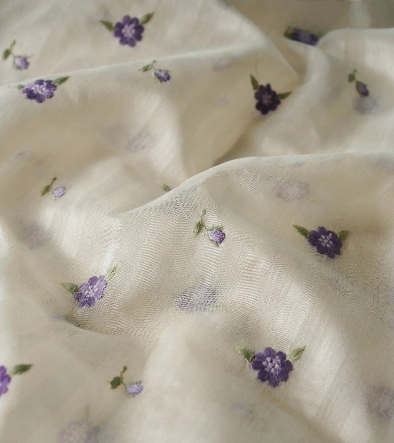 Chanderi Stripes Embroidery image 1