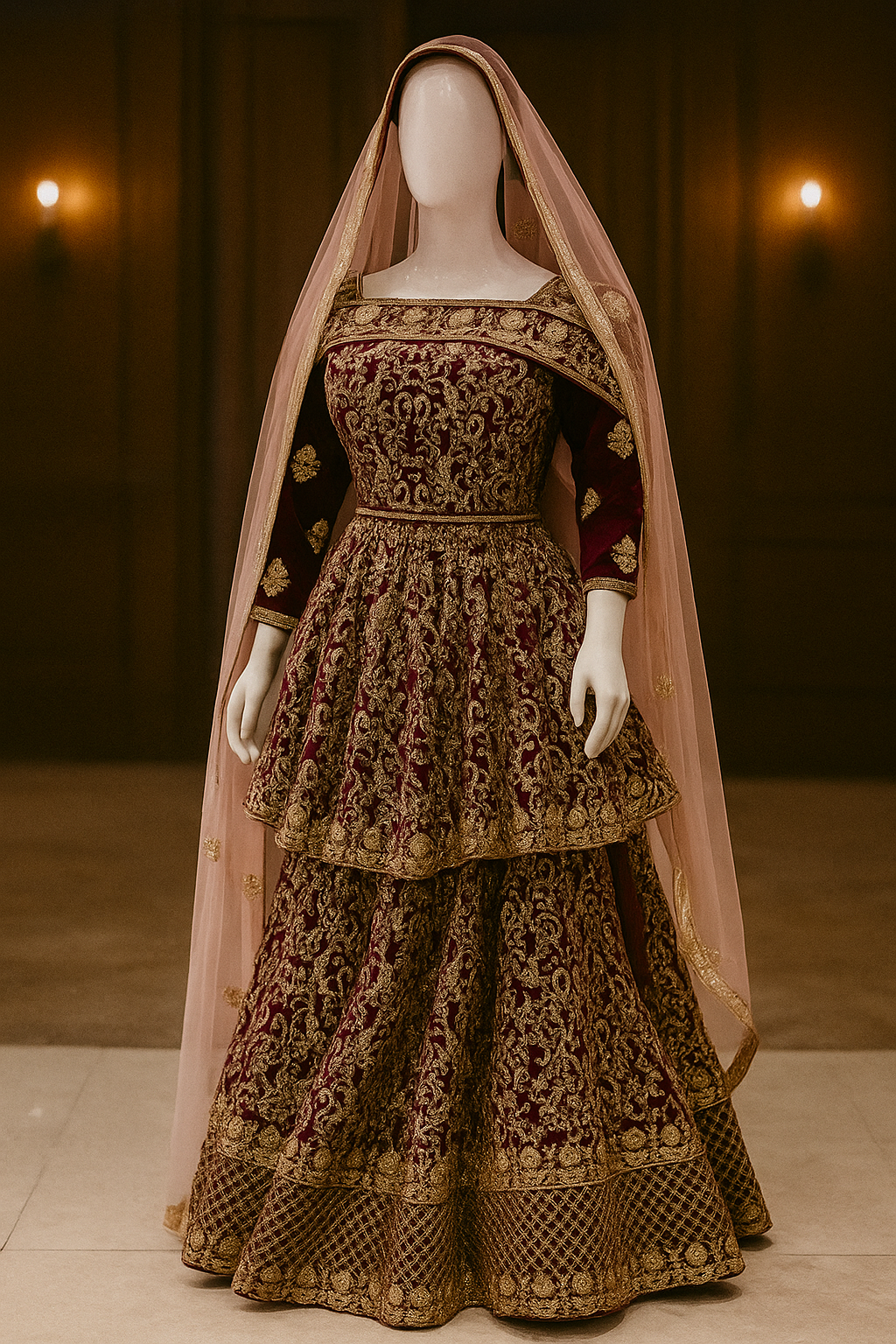 Velvet Papulm Ghara Set image 1