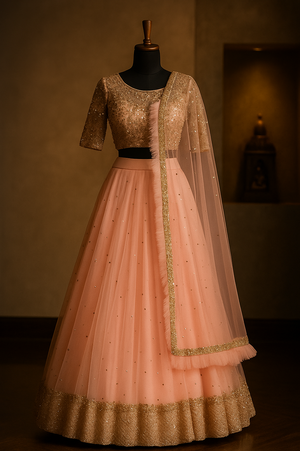 Designer Net Lehenga choli image 1