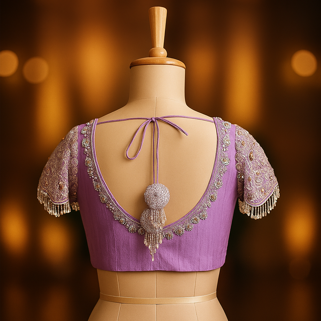 Lavender Designer Blouse image 1