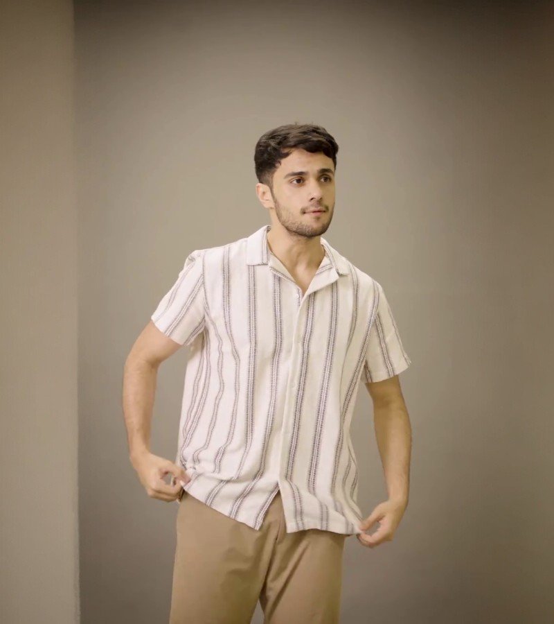 Texture Stripe Shirts image 1