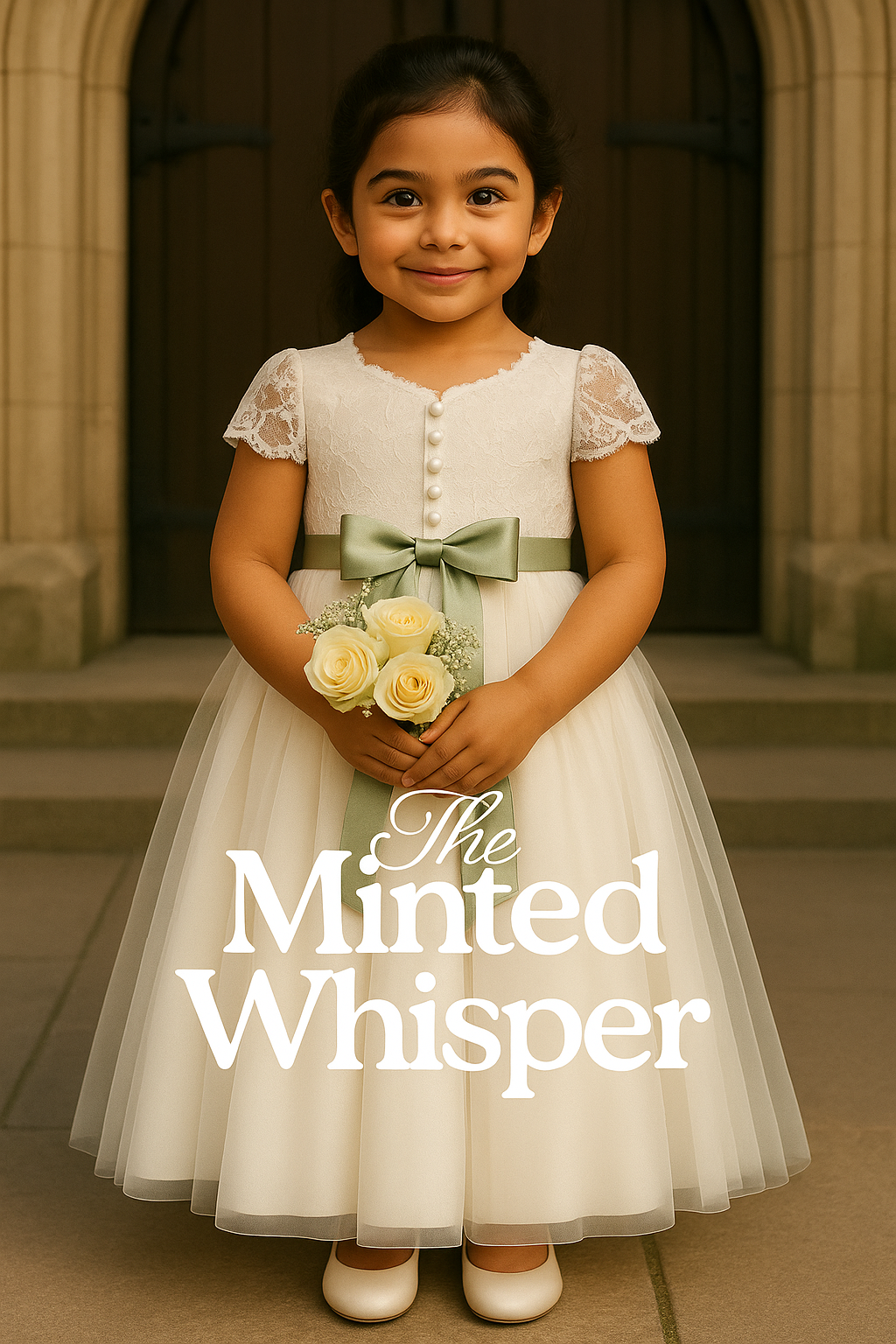 Lace &amp; Tulle Flower Girl Dress image 1