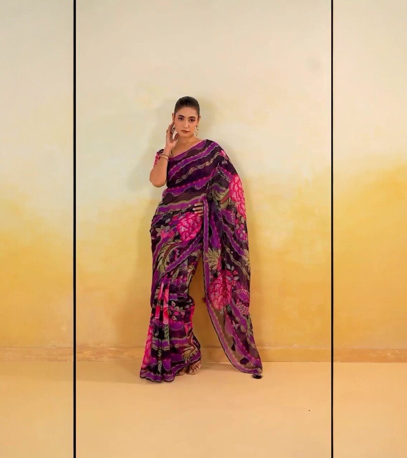 Chiffon Saree image 2