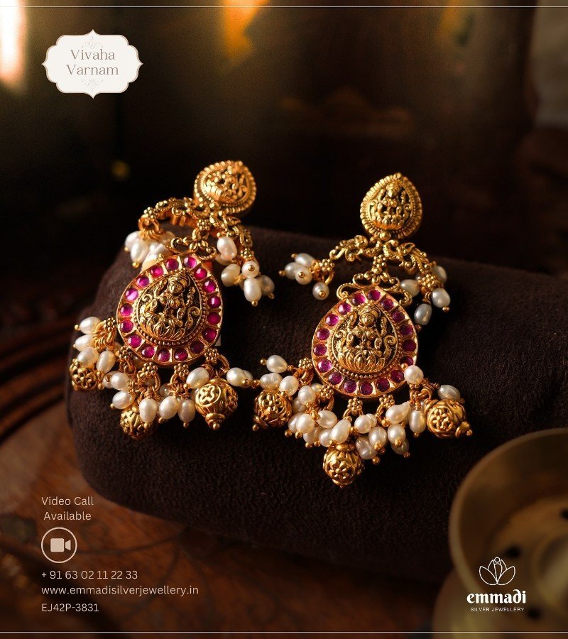 Traditional Pearl  Earings image 1