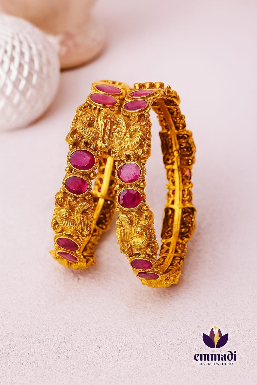 Nakshi Stone Bangles image 1