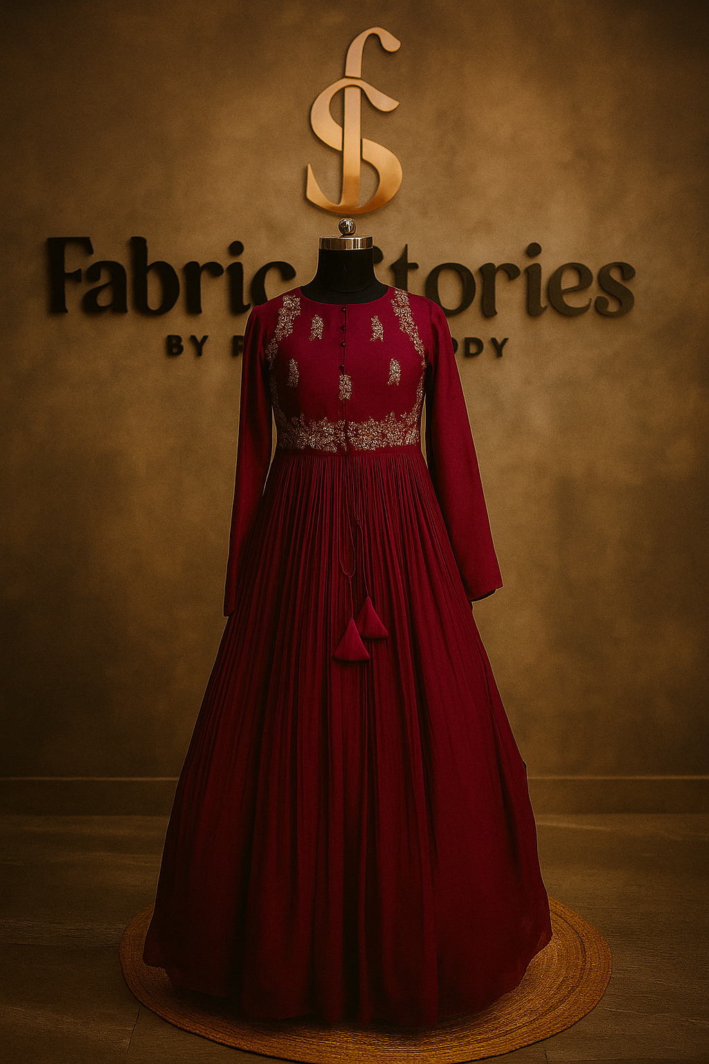 Embroidered Anarkali Gown image 1