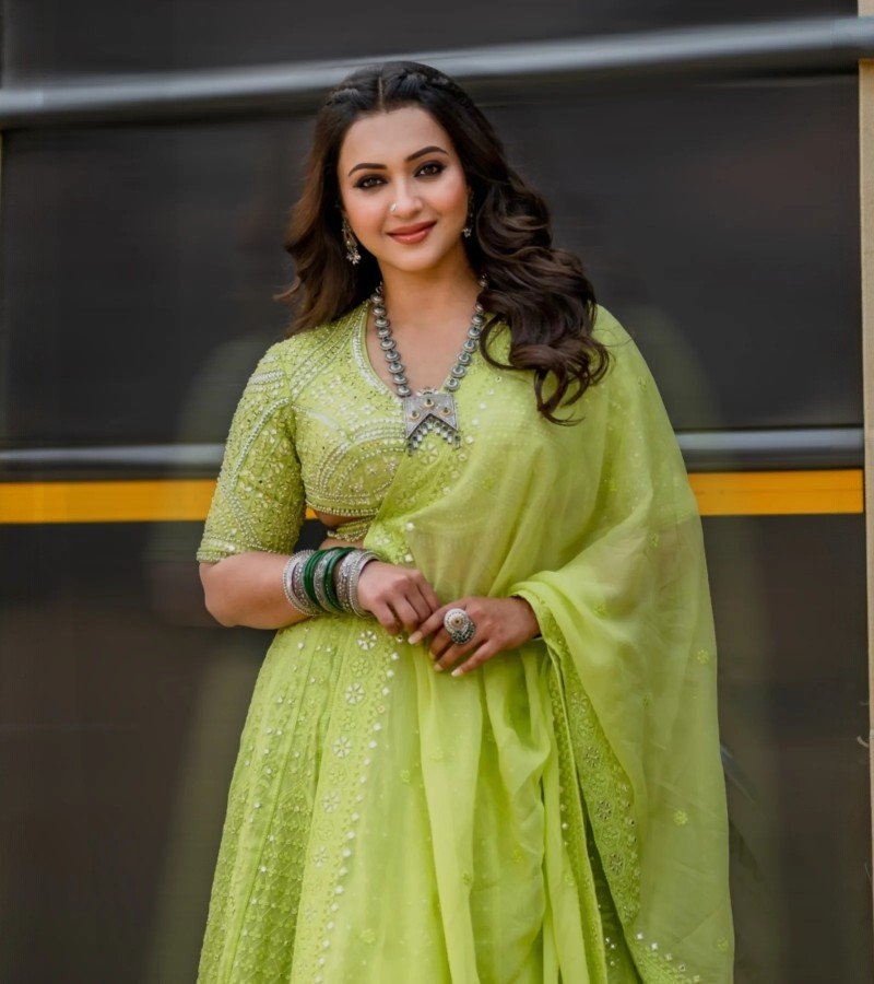 Radiant Lime Green Lehenga image 1