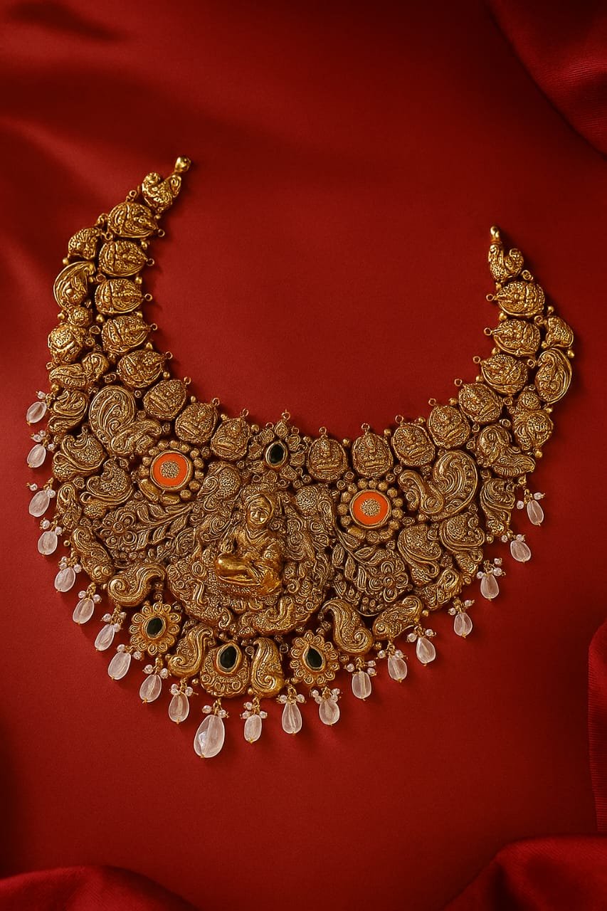 Temple Heritage Antique Gold Necklace image 1