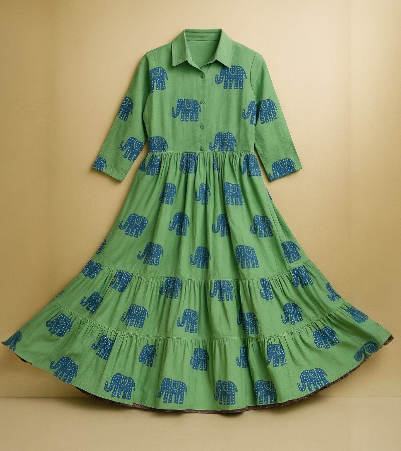 Cotton Midi Dress image 1