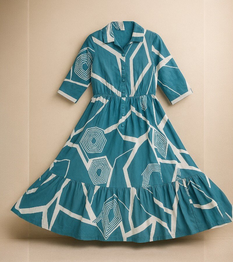 Cotton Midi Dress image 4