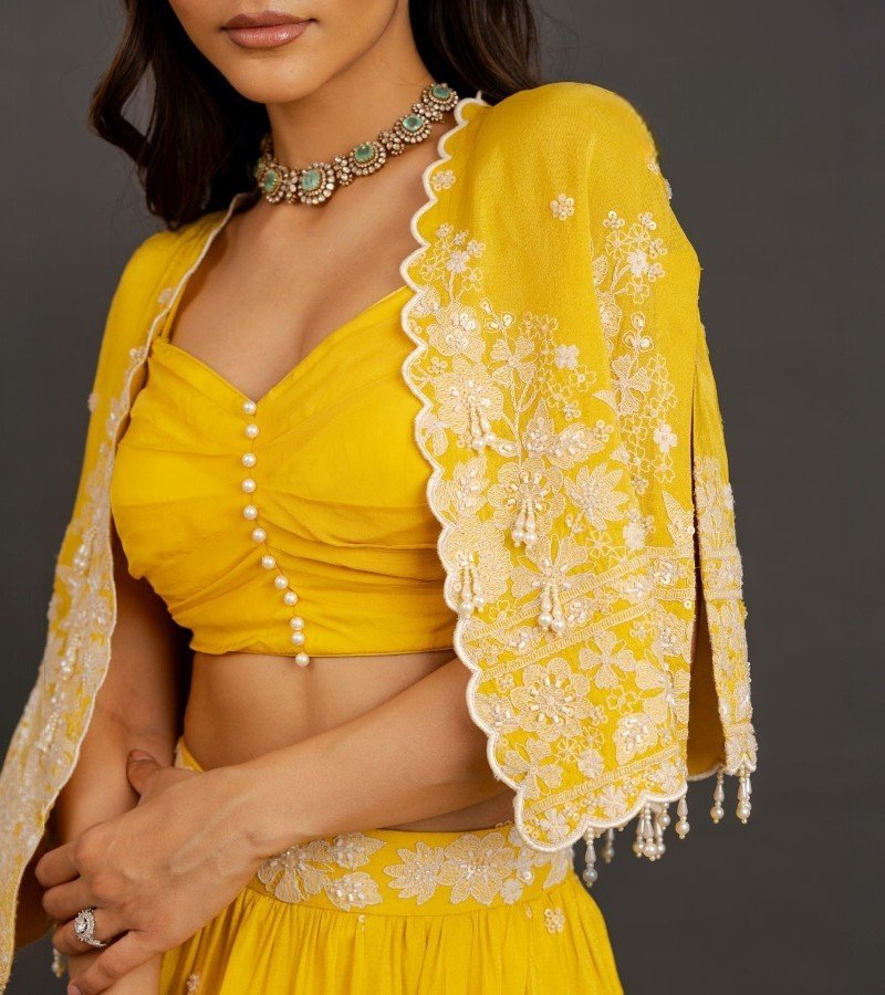 Yellow Lehenga image 3