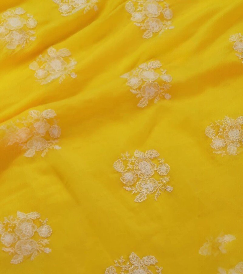Vibrant Yellow Fabric image 2