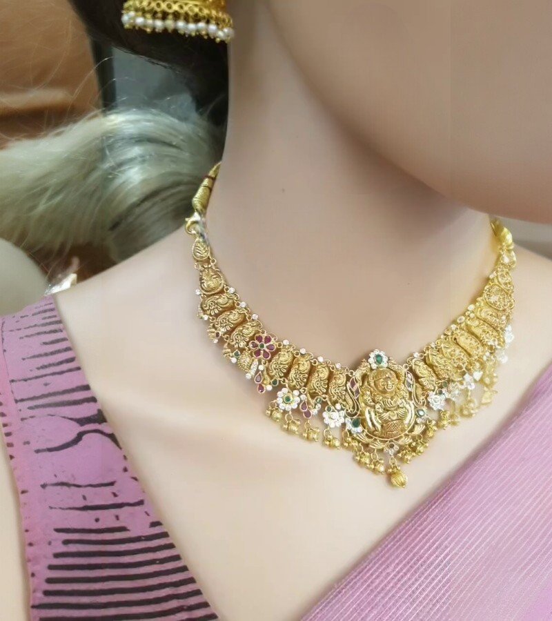Gold Nakshi Necklace image 1
