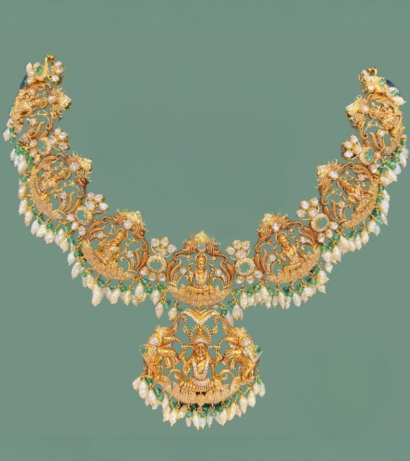 Statement Astalaxmi Necklace Set image 1