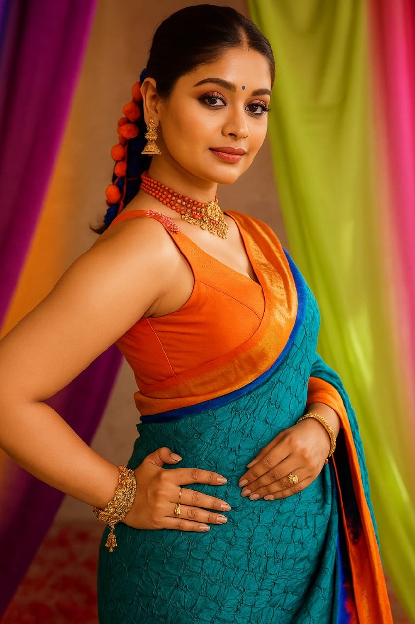 Vibrance Glow Silk Saree image 1