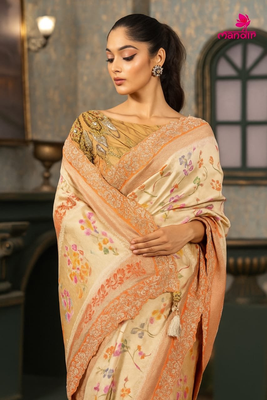 Blush Elegance Organza Saree image 2
