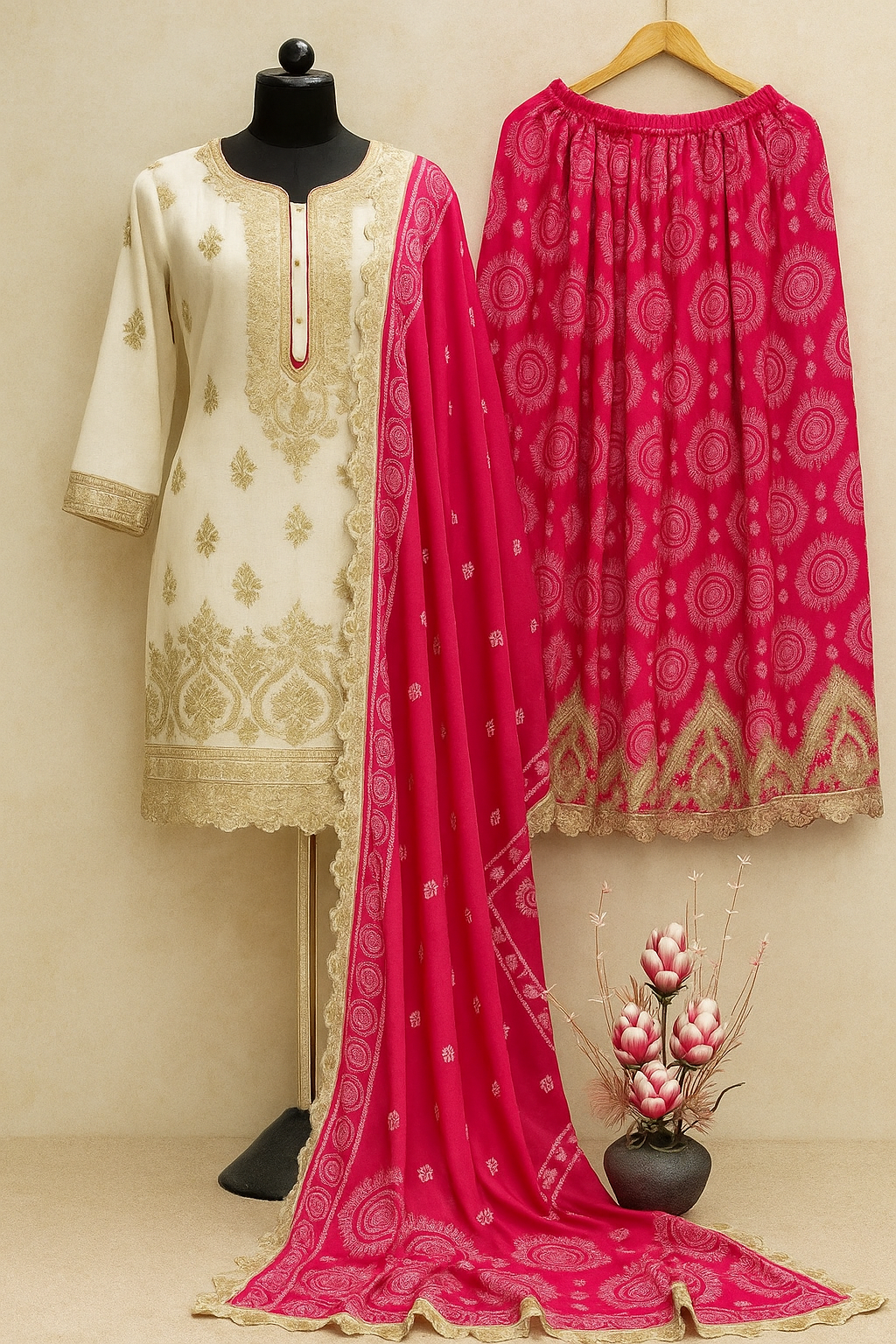 Rangriti Radiance Bandhani Sharara Set image 1